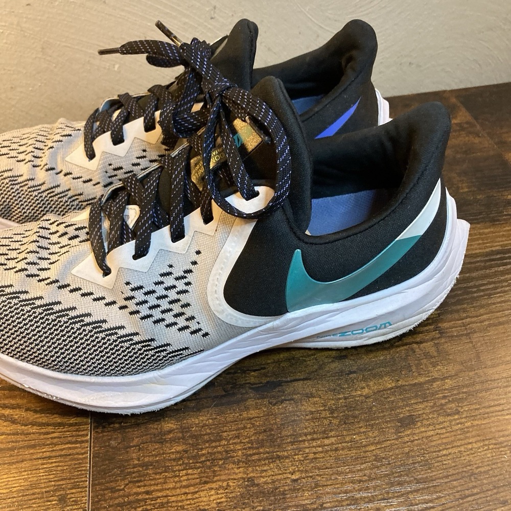 Nike Women's Zoom Winflo 6 Running Shoes AQ8228-001 Gray/Black/Hyper Jade Sz 9.5